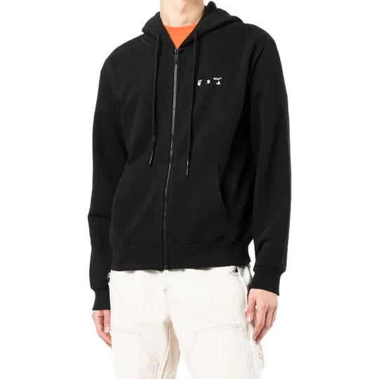 Caravaggio Print Zipped Hoodie