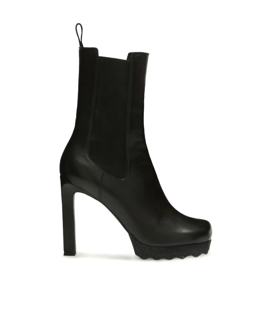 Round Toe High Heel Boots