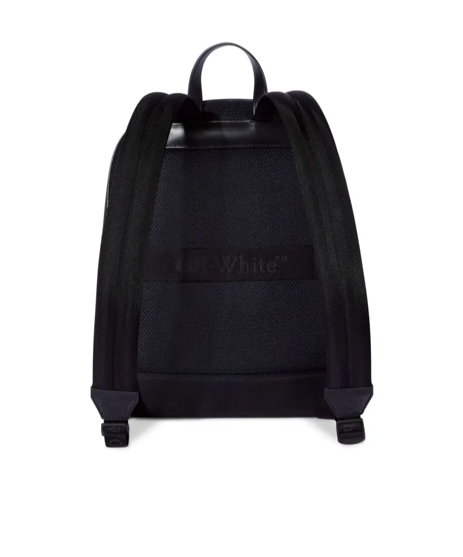 Logo Embroidered Zip-Up Backpack