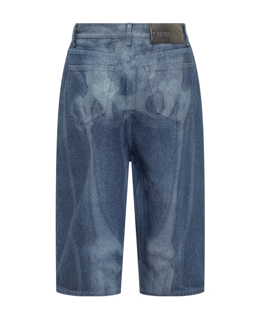 Straight Leg Denim Shorts