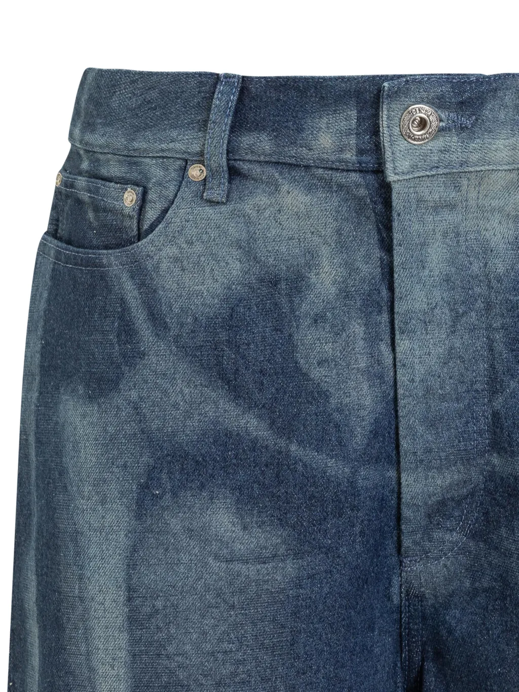 Straight Leg Denim Shorts