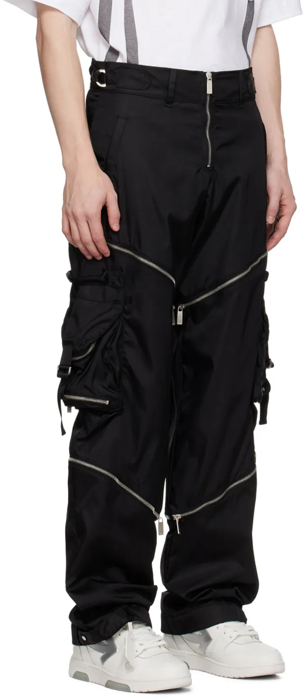 Zip Detailed Straight Leg Pants