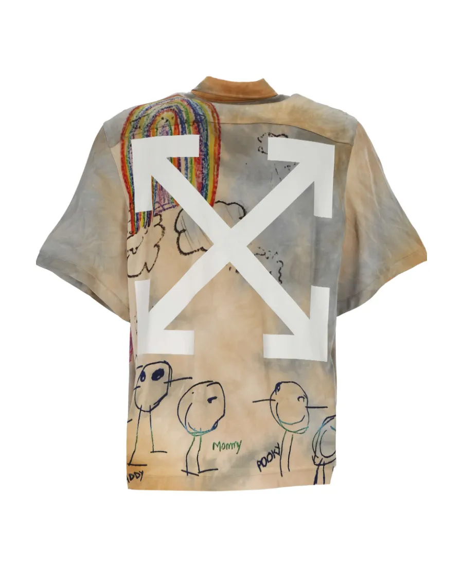 Cartoon Printed Short-Sleeved Shirt