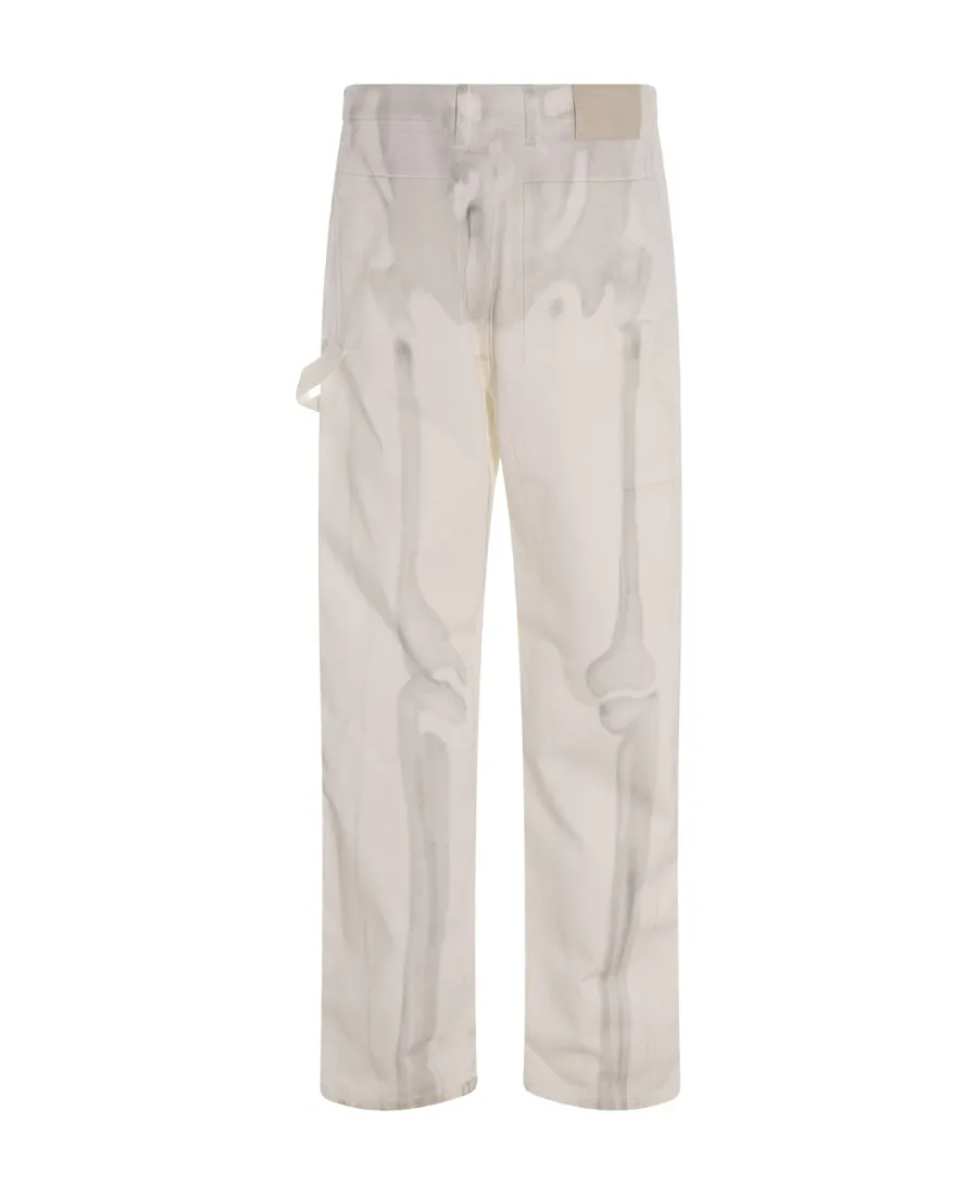 Logo Patch Wide Leg Jeans