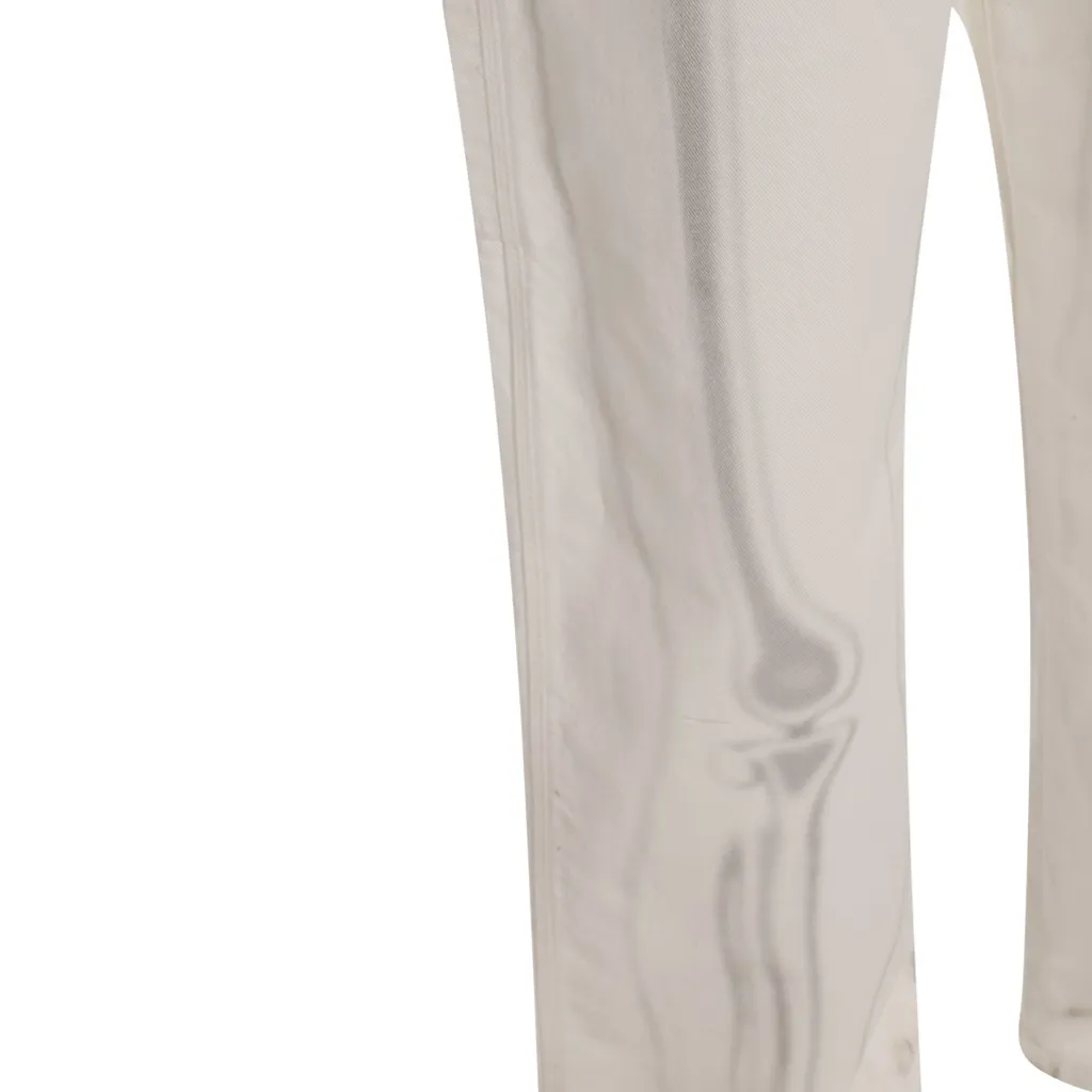 Logo Patch Wide Leg Jeans