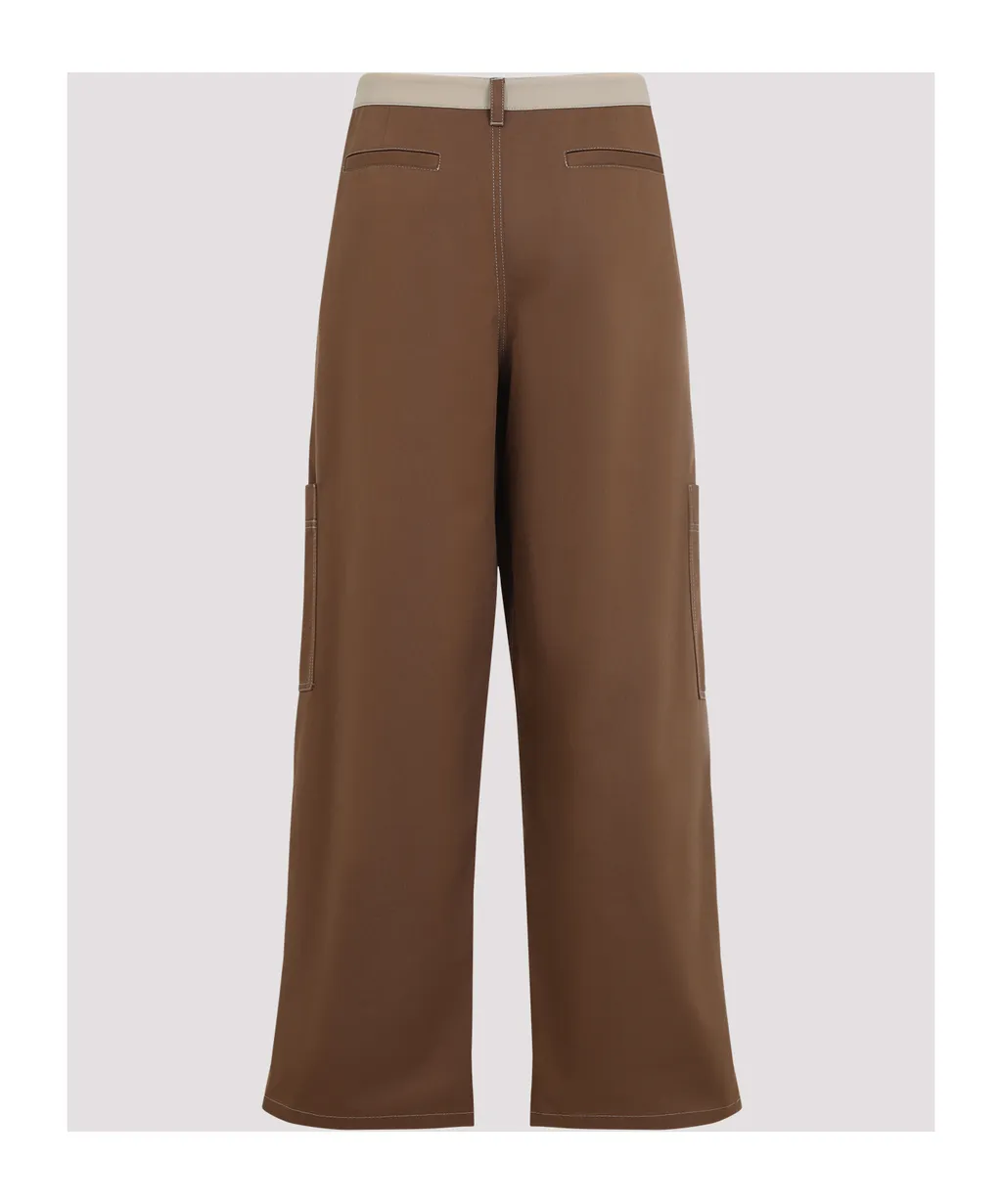 Logo Embroidered Cargo Pants