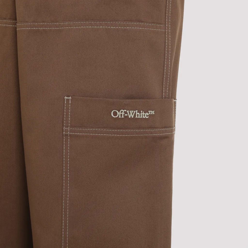Logo Embroidered Cargo Pants