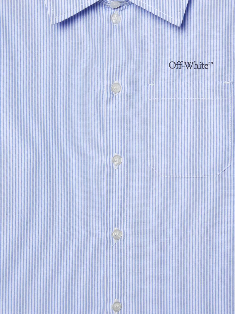 Logo Printed Striped Shirt