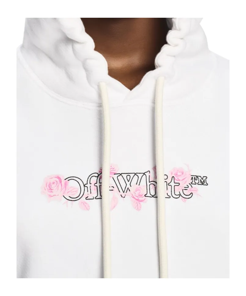 Bookish Rose Cropped Hoodie