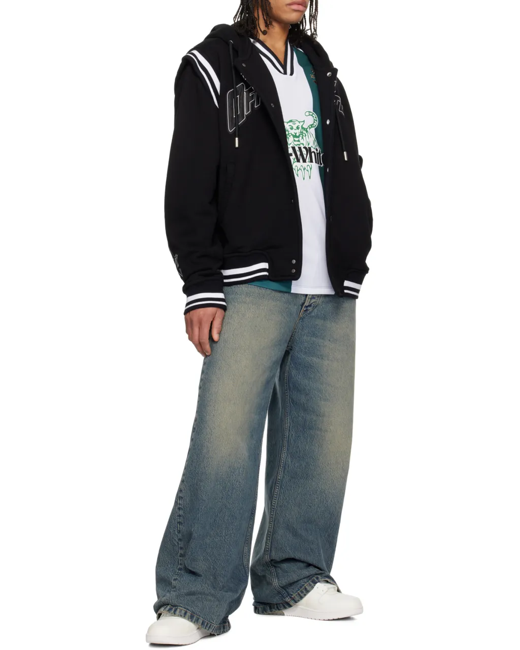 Logo Detailed Drawstring Bomber Jacket