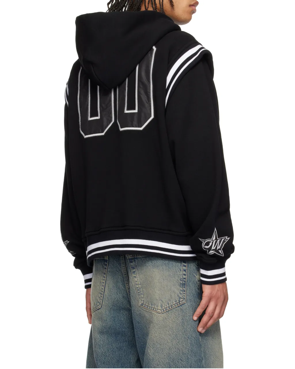 Logo Detailed Drawstring Bomber Jacket