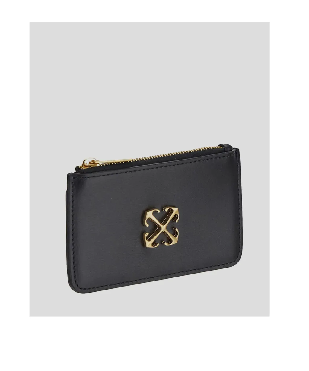 Logo Plaque Zip-Up Wallet