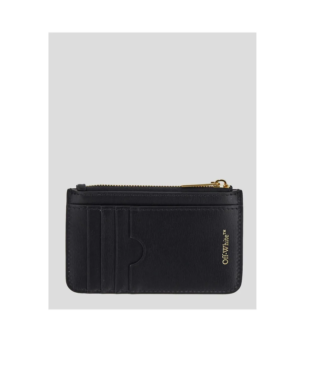 Logo Plaque Zip-Up Wallet