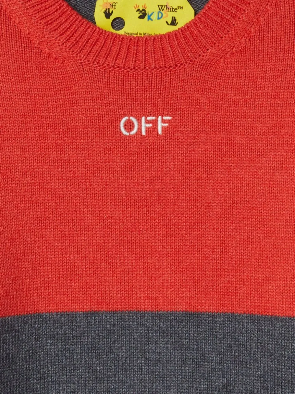 Arrow Stitched Colour-Block Jumper