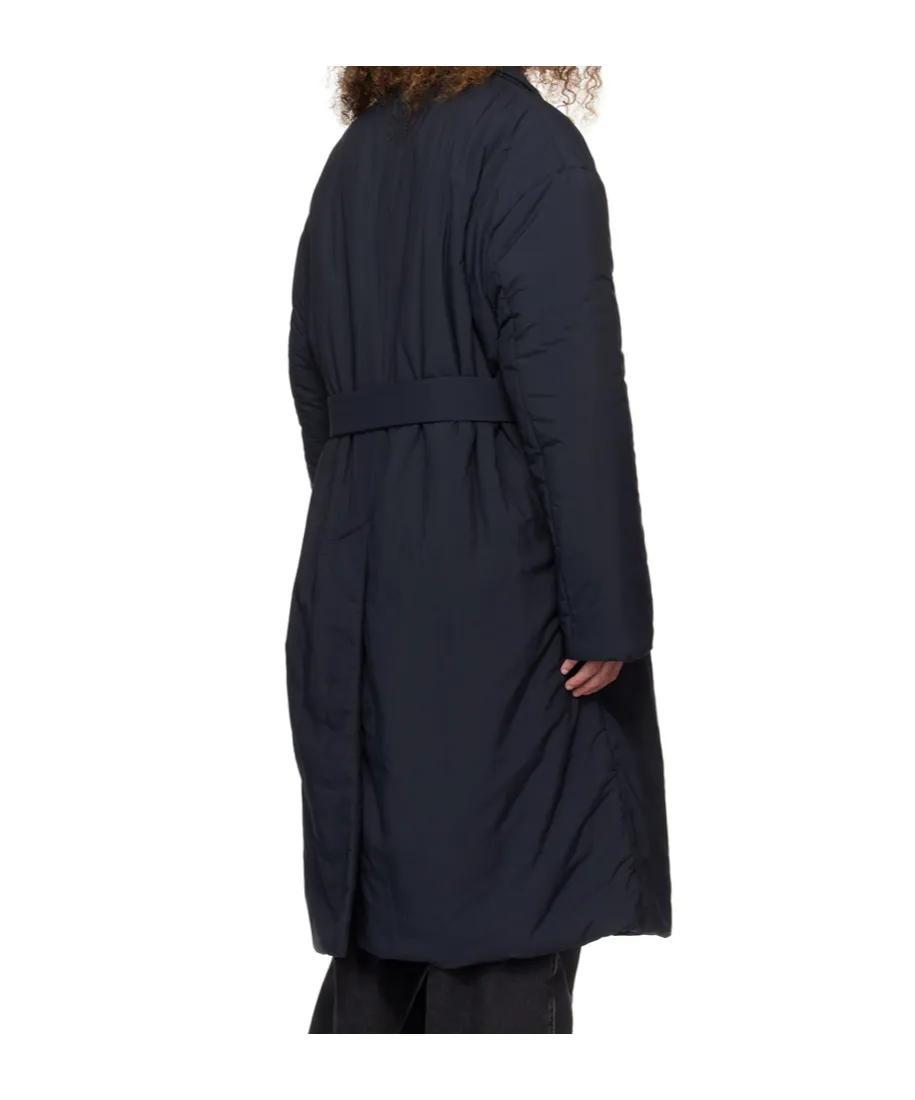 Belted Double-Breasted Padded Coat