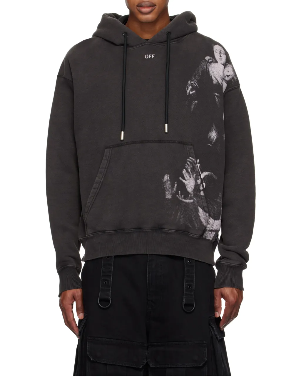Blurred Mary Skate Drawstring Hoodie