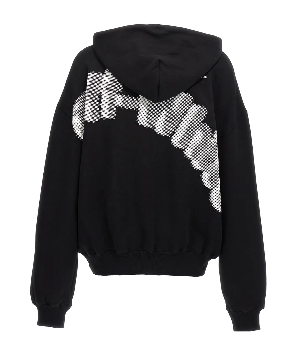 Logo Printed Drawstring Hoodie