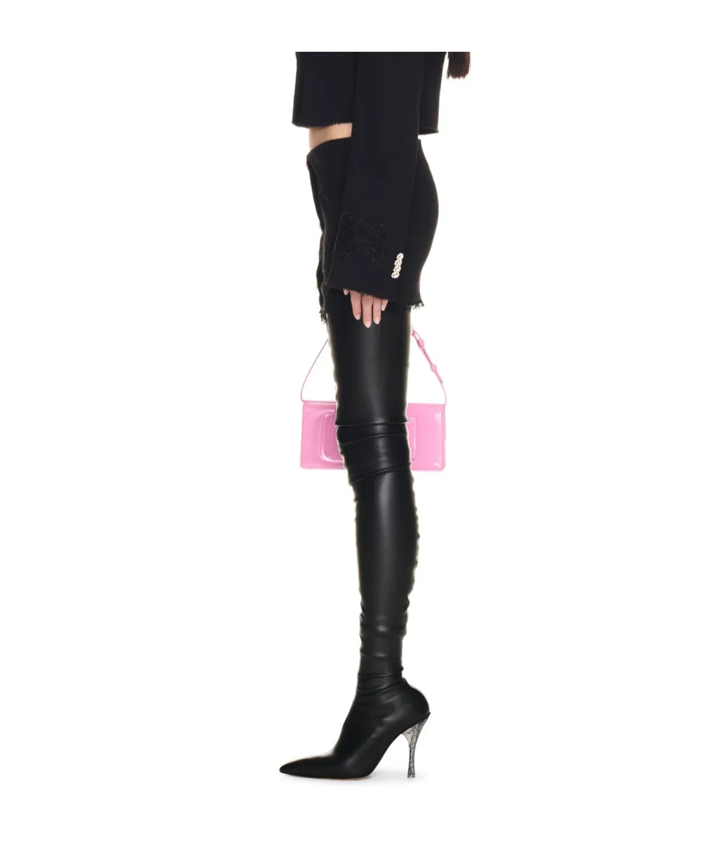 Logo Embroidered Mid-Rise Mini Skirt