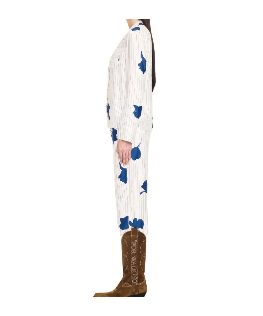 Striped Poplin Pajama Shirt