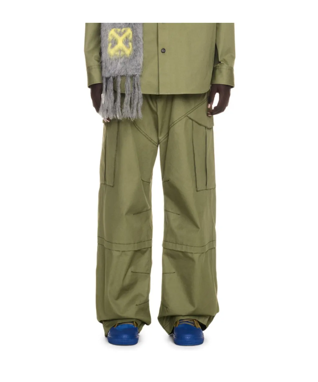 Logo Embroidered Straight Leg Pants