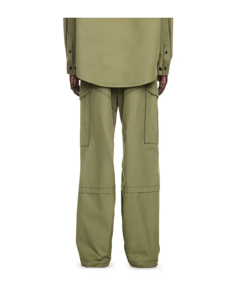 Logo Embroidered Straight Leg Pants