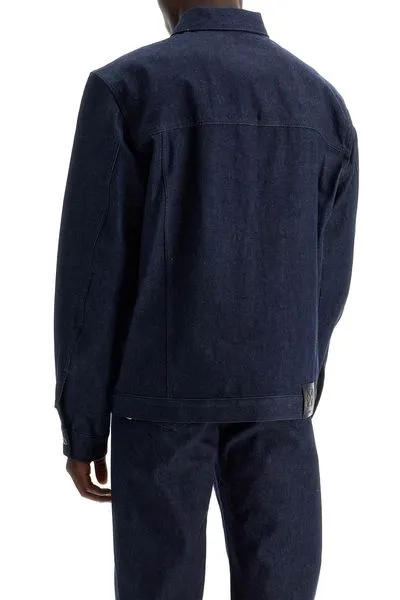 Logo Embroidered Denim Jacket