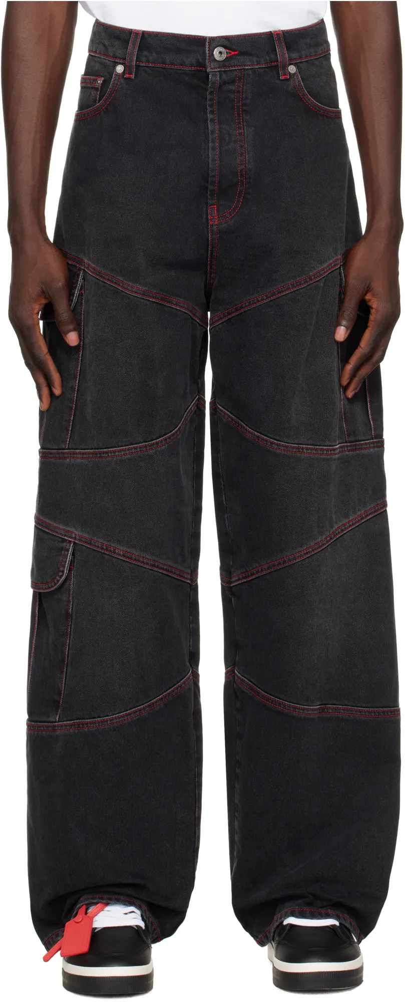 Script Samurai Straight Leg Jeans