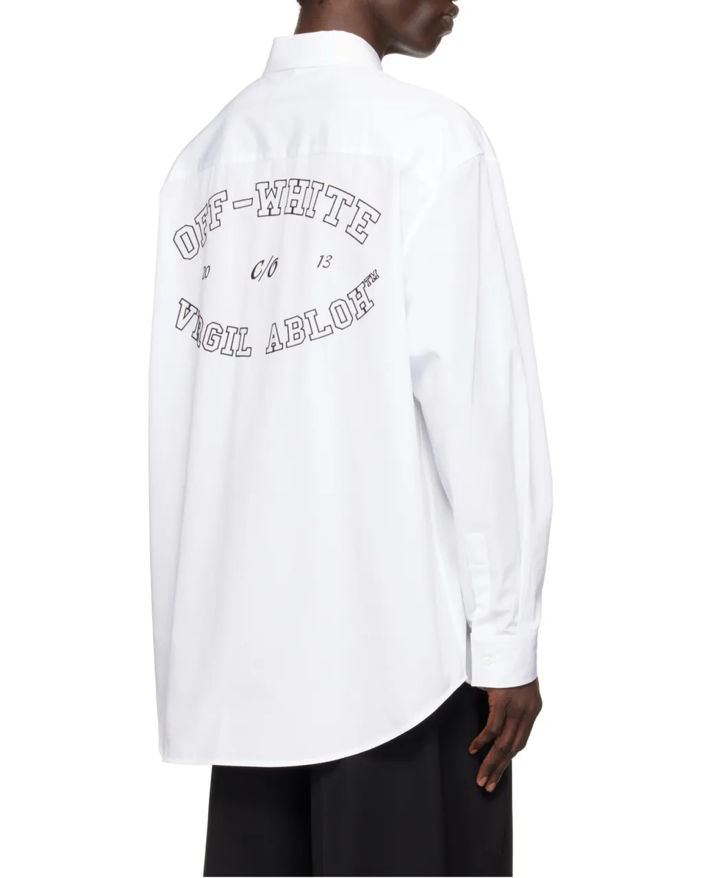 Logo Embroidered Long-Sleeved Shirt