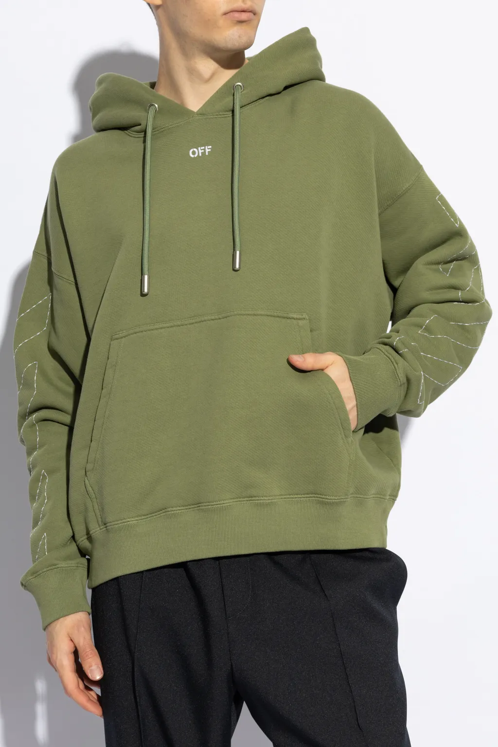 Logo Printed Drawstring Hoodie