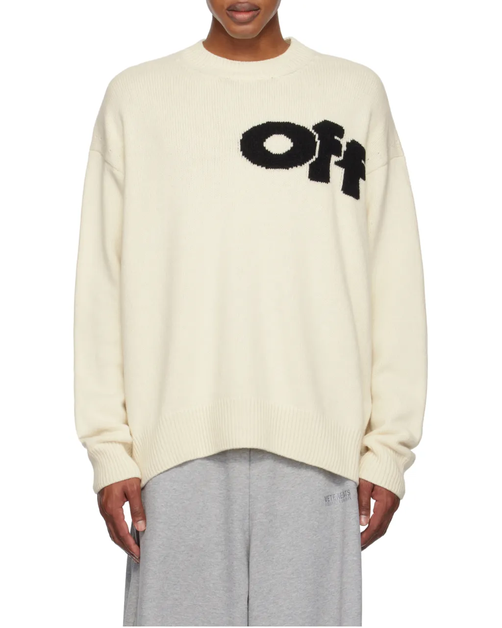 Logo Intarsia Crewneck Jumper