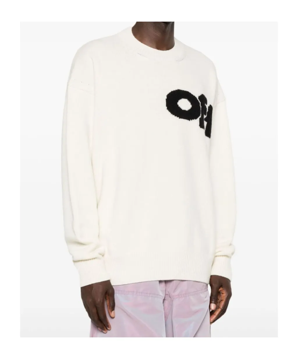 Logo Intarsia Crewneck Jumper