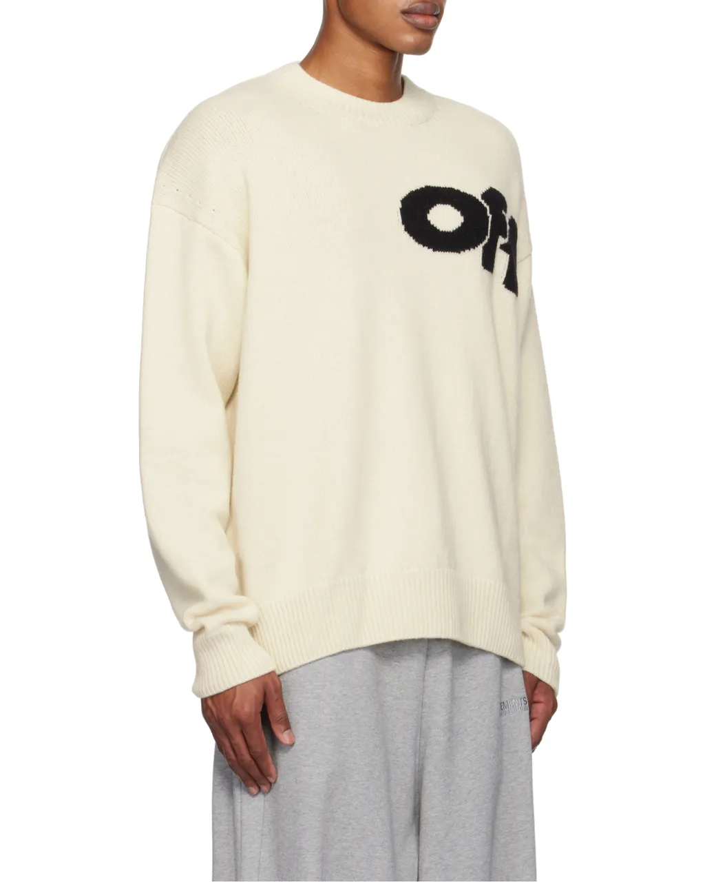 Logo Intarsia Crewneck Jumper