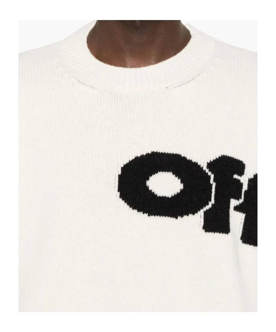 Logo Intarsia Crewneck Jumper