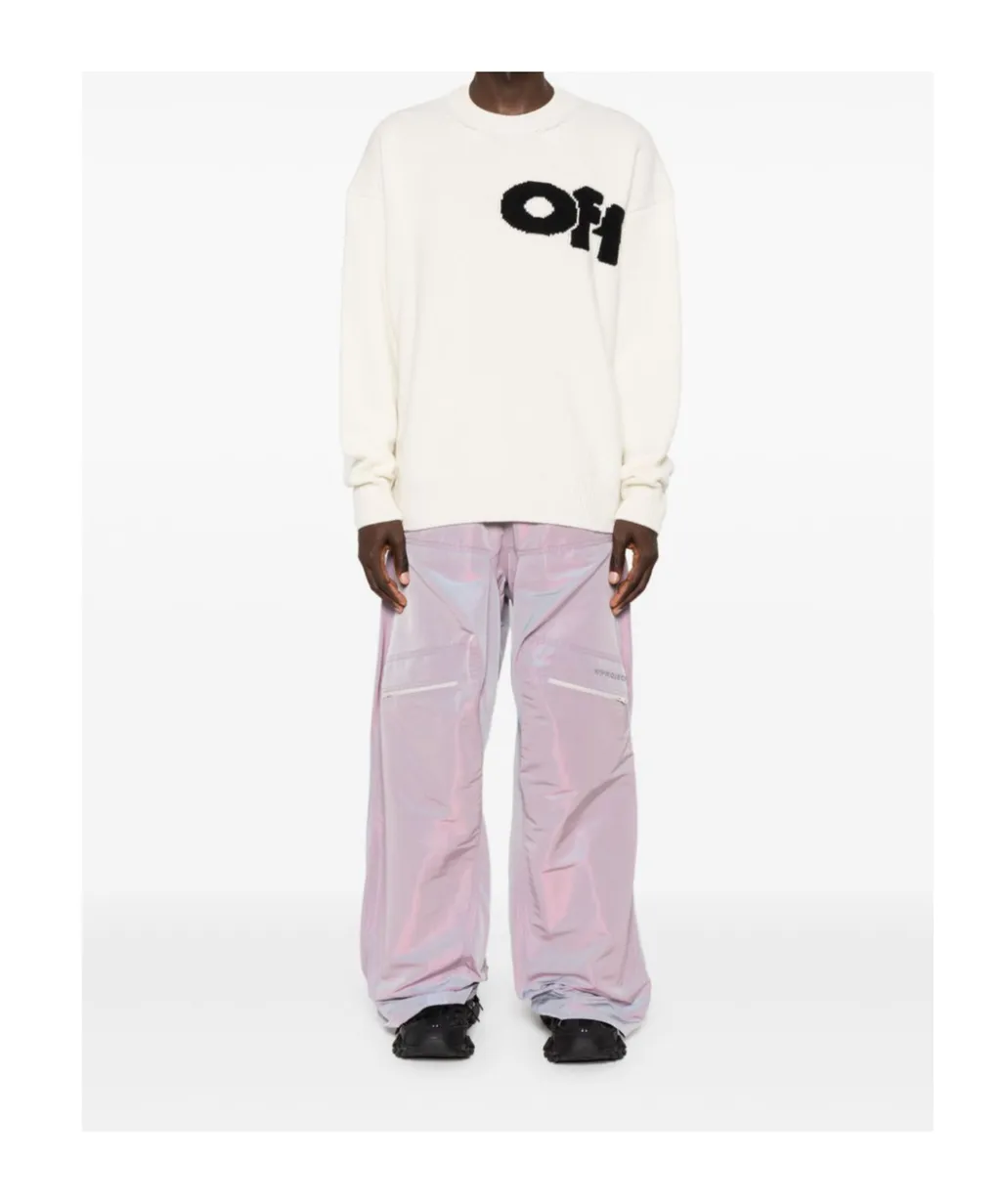 Logo Intarsia Crewneck Jumper