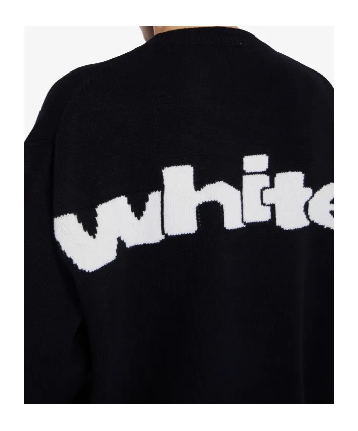 Logo Intarsia Crewneck Jumper
