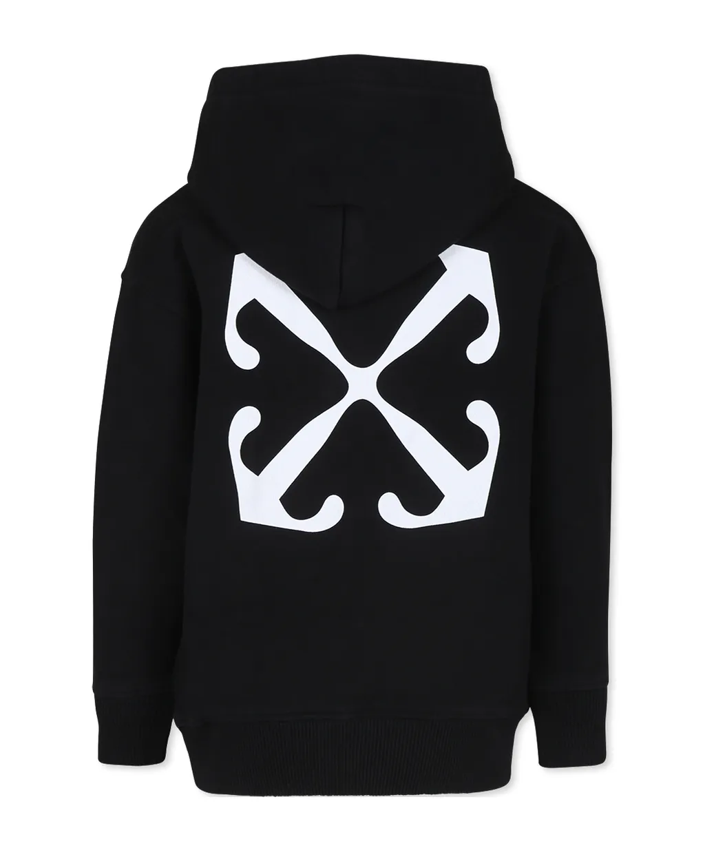 Off-Stamp Long Sleeved Hoodie