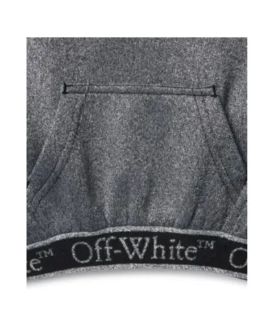 Bookish Logo Band Metallic Effect Hoodie