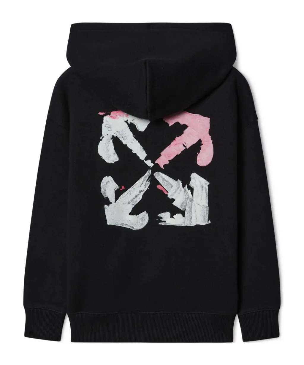 Arrow Acrylic Zip-Up Hoodie