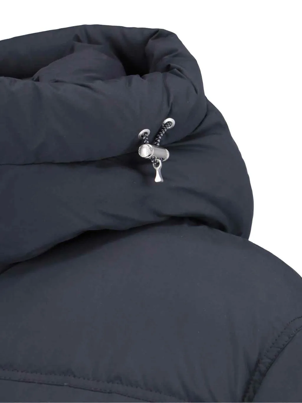 Logo Patch Zip-Up Down Jacket