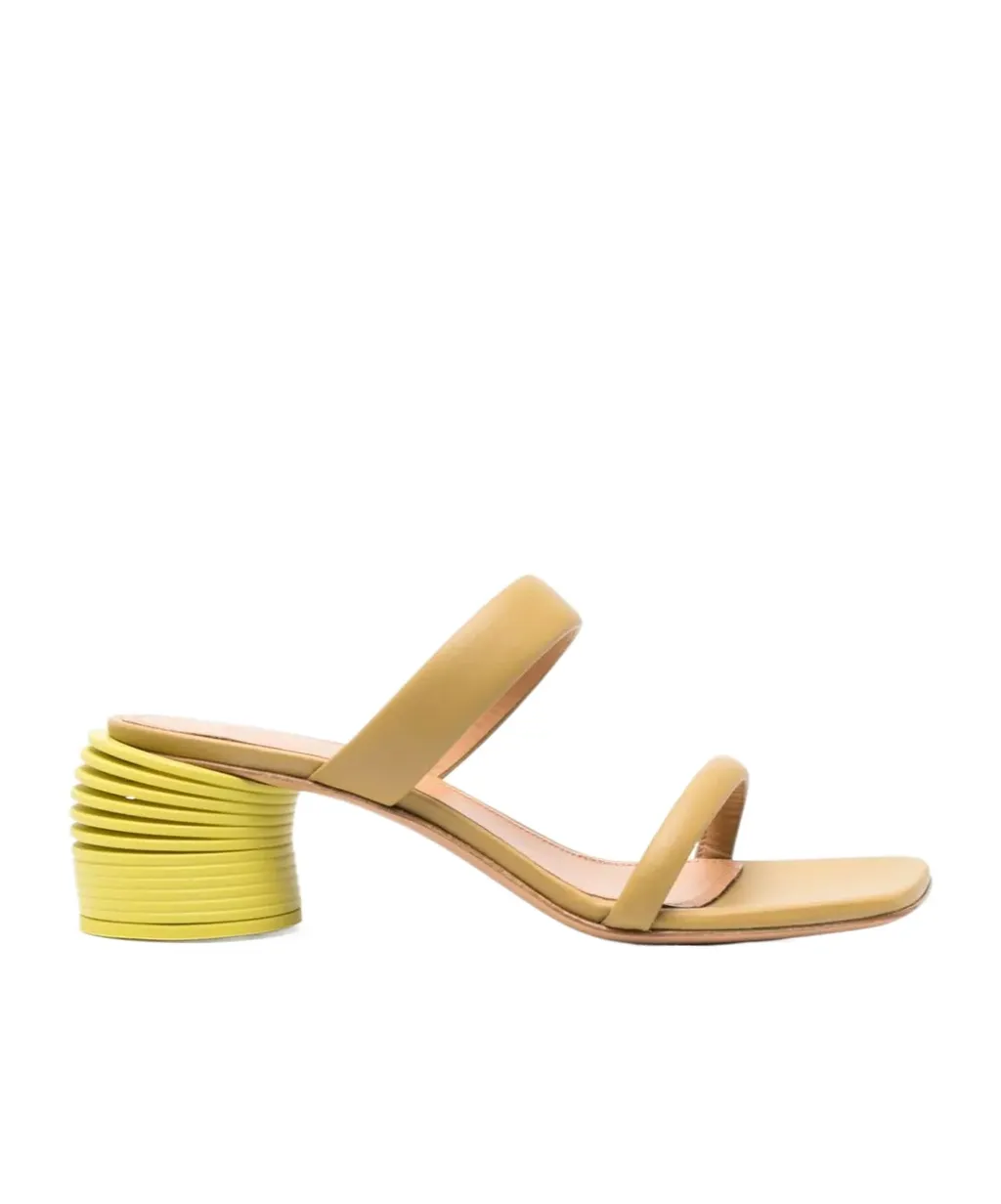 Spring 55Mm Leather Mules