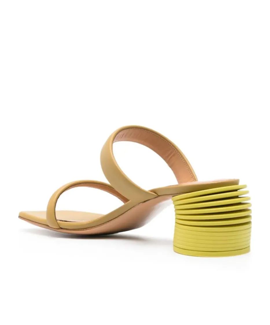 Spring 55Mm Leather Mules