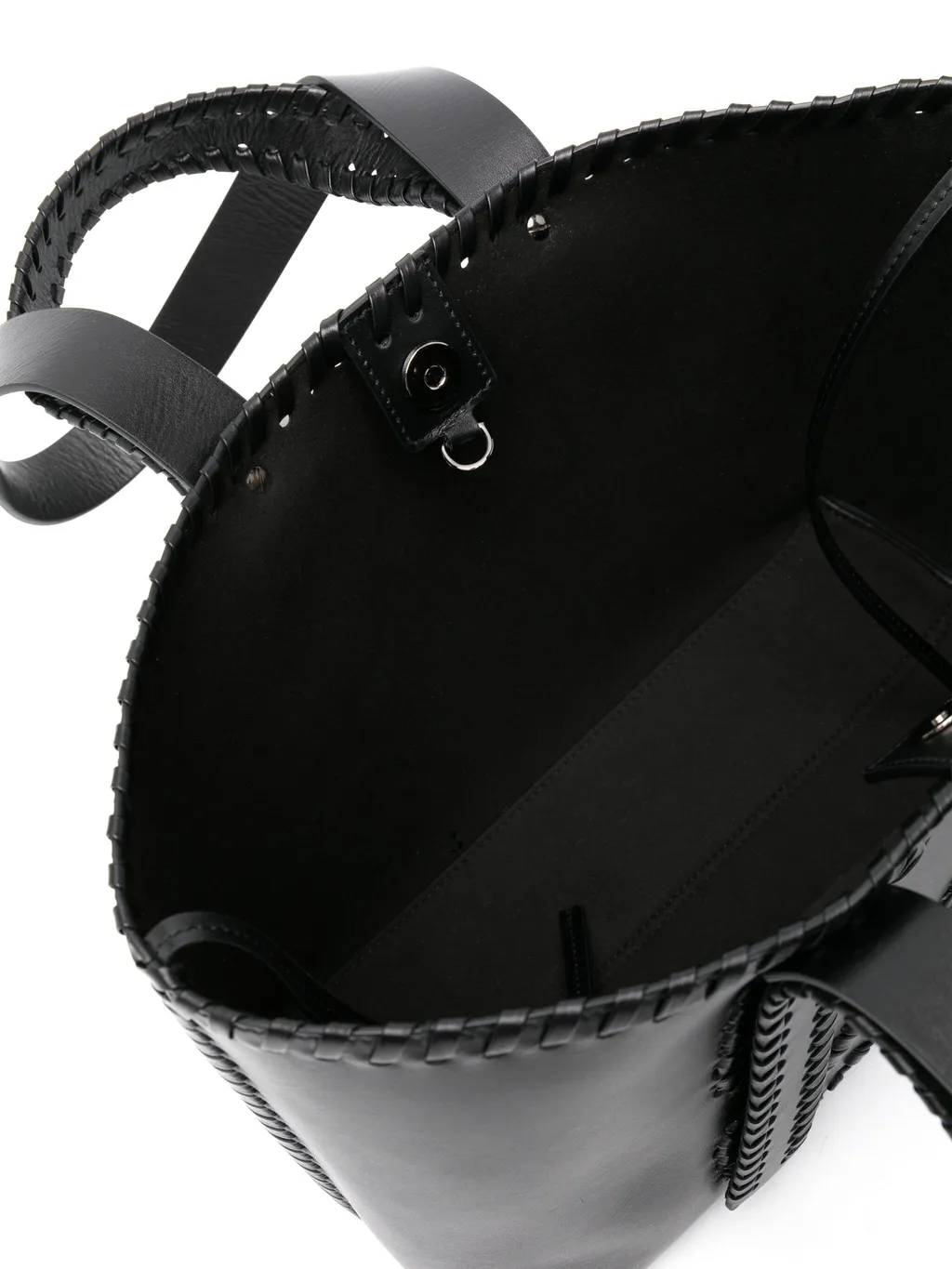 Arrows-Stitch Leather Tote Bag