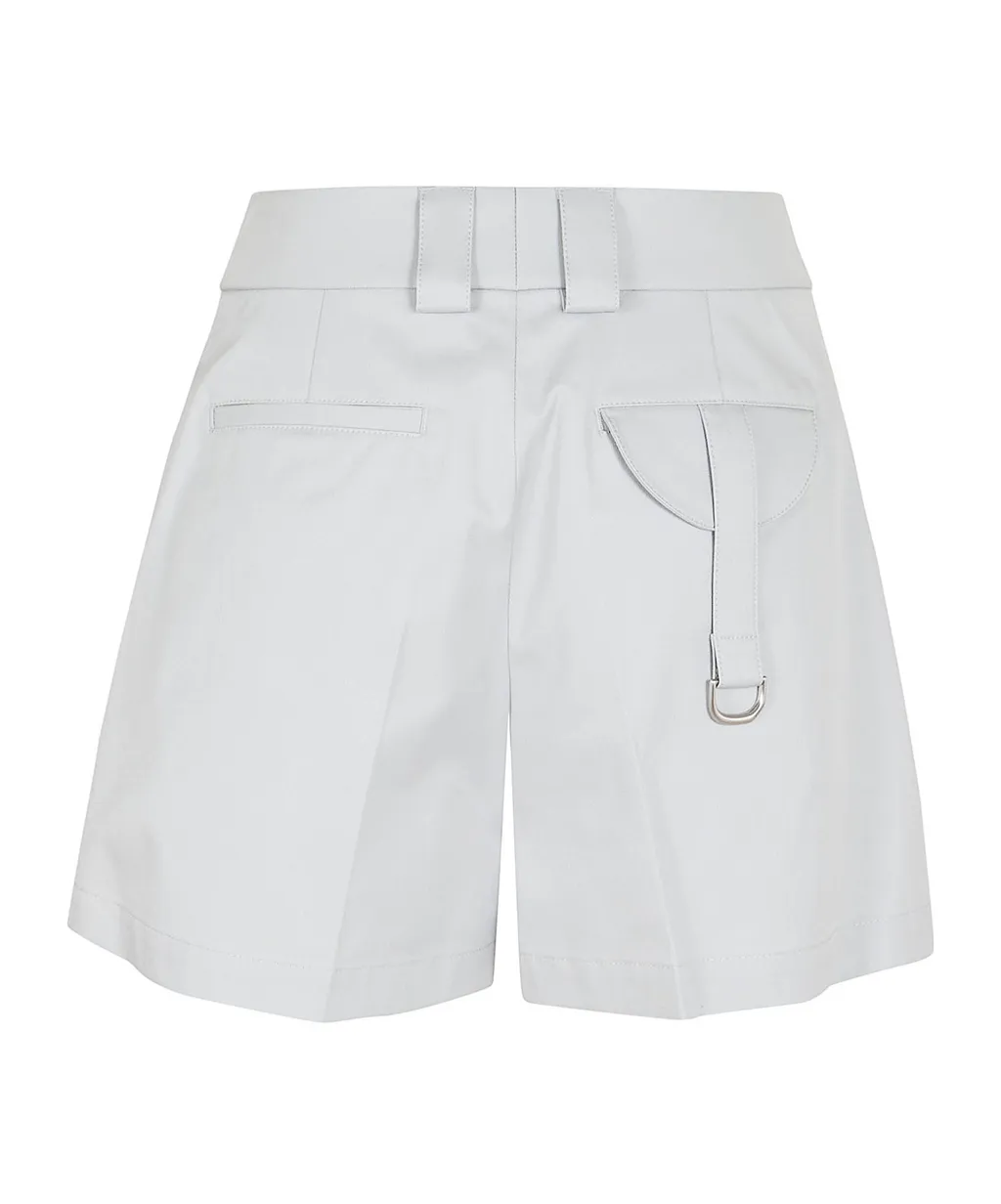 High Waist Straight Hem Shorts