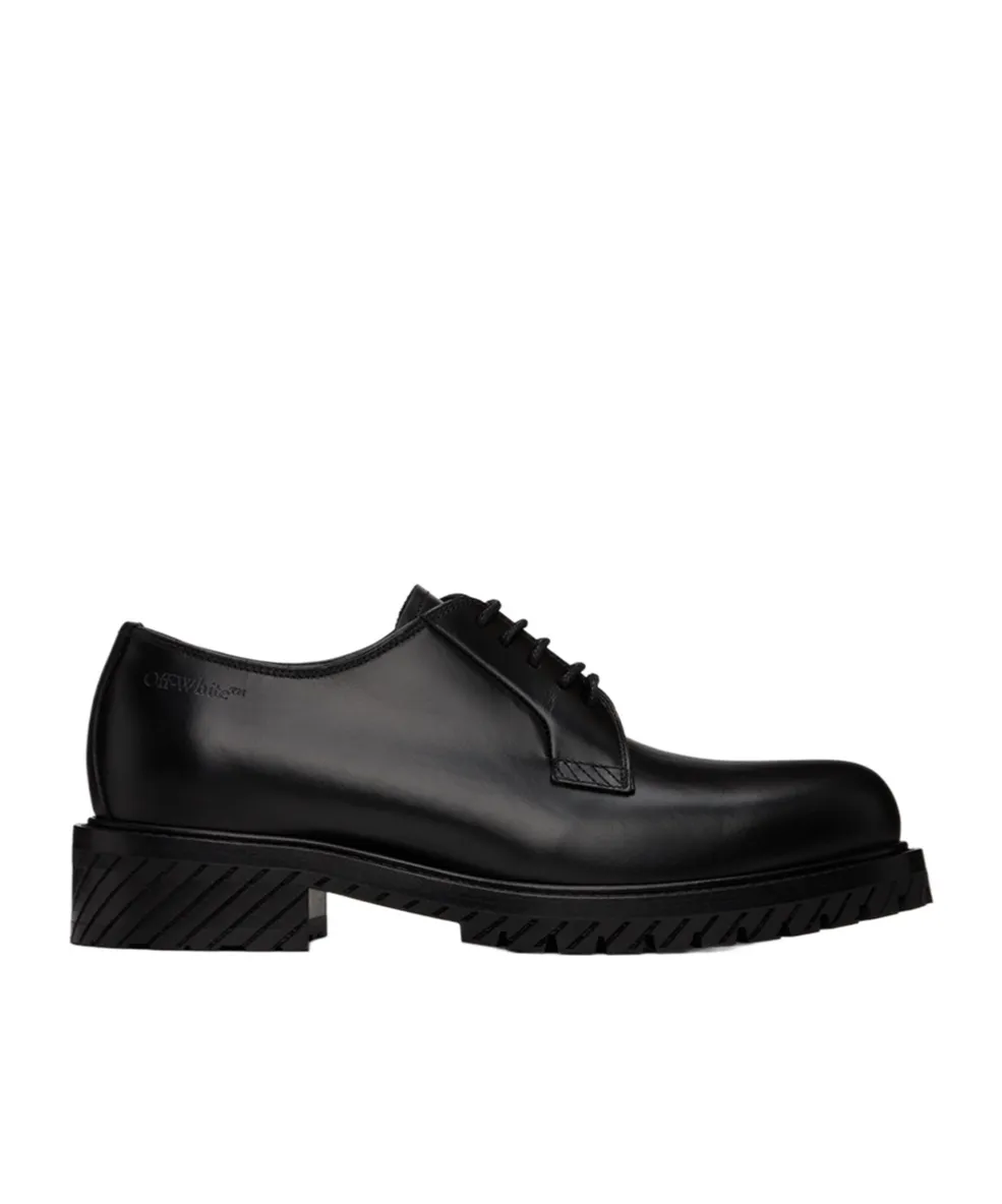 Military Leather Derby Shoes