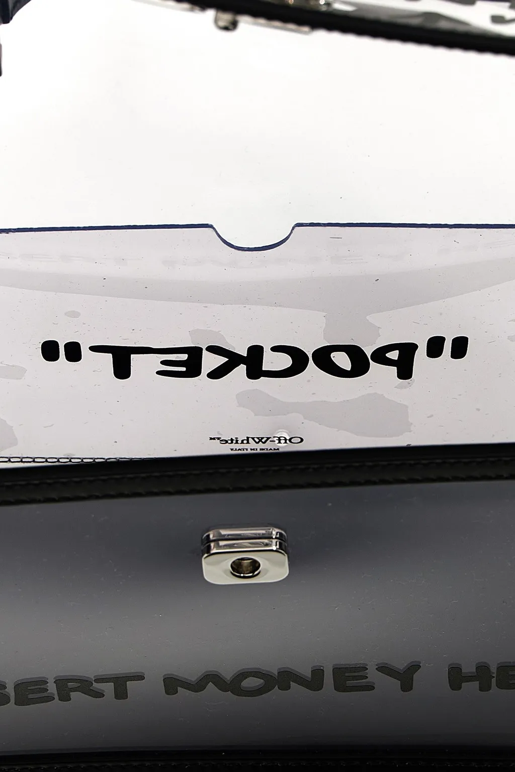 Logo Plaque Foldover Top Tote Bag