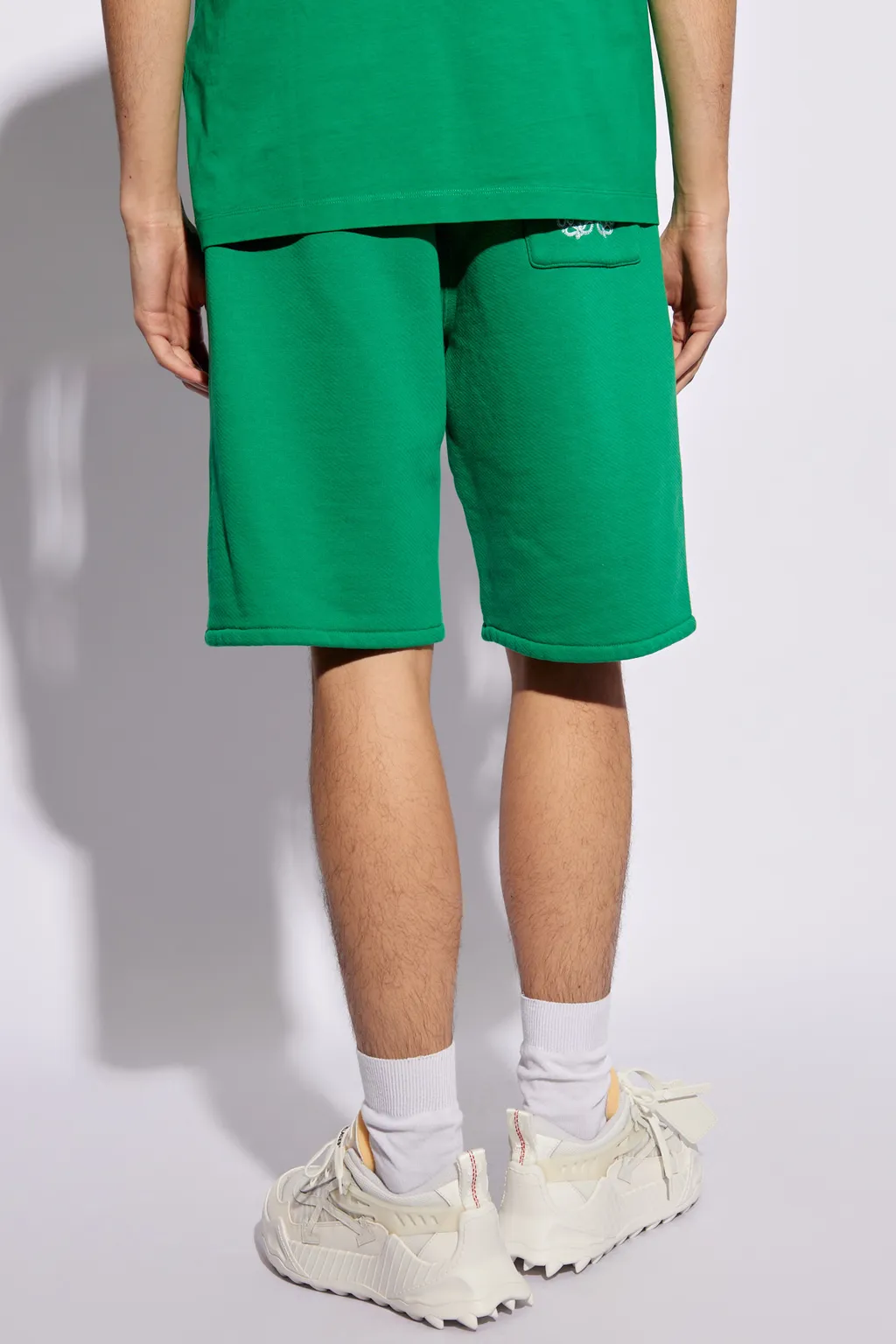 Logo Embroidered Drawstring Shorts