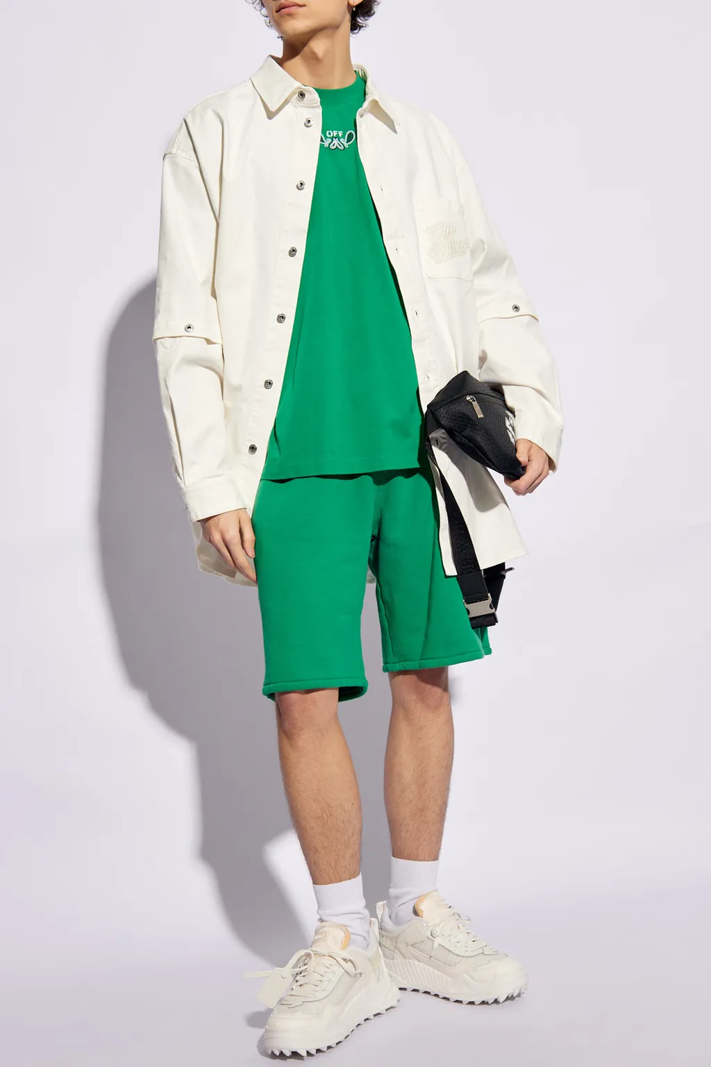 Logo Embroidered Drawstring Shorts