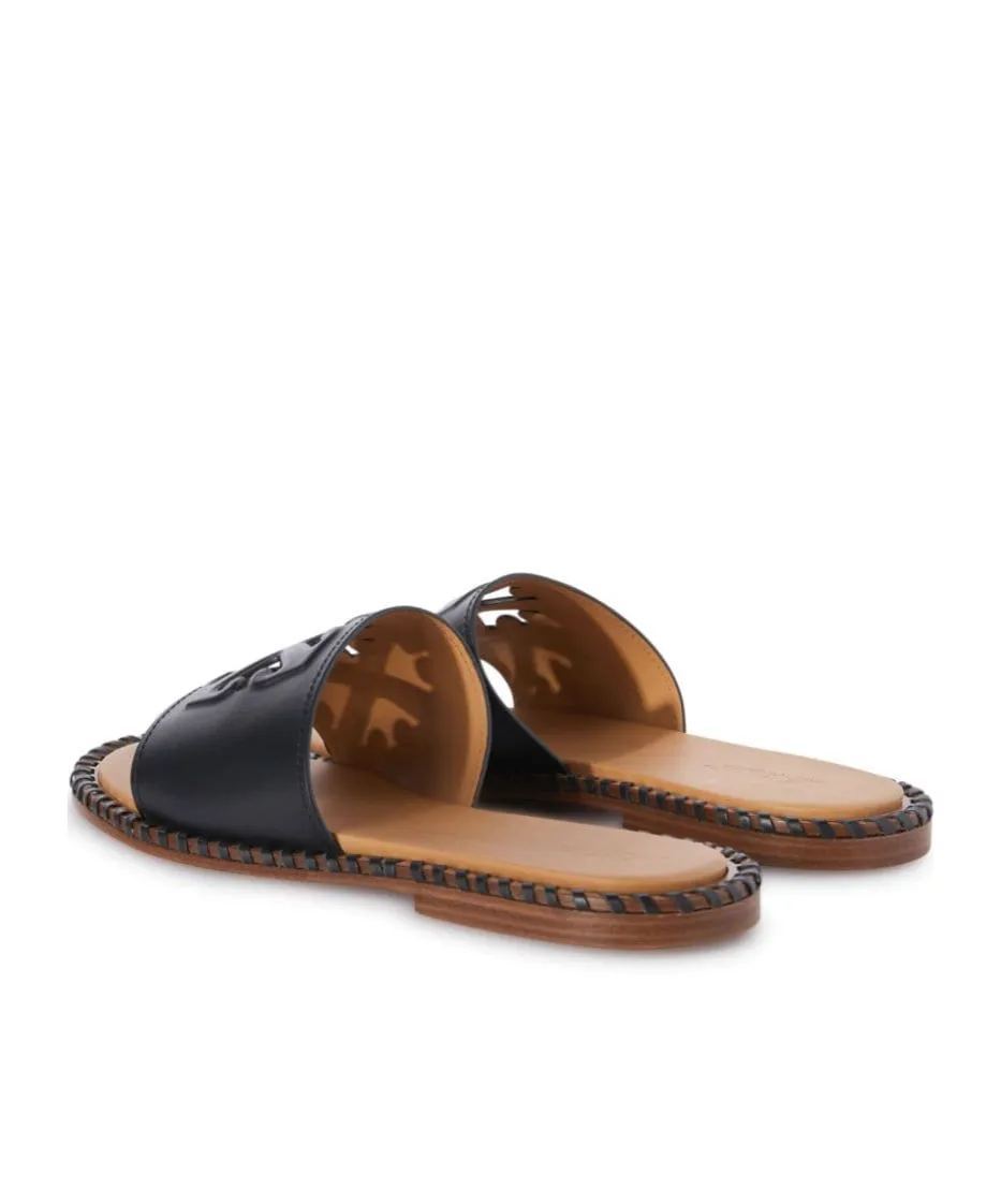 Twist Arrow-Embossed Slip-On Slides