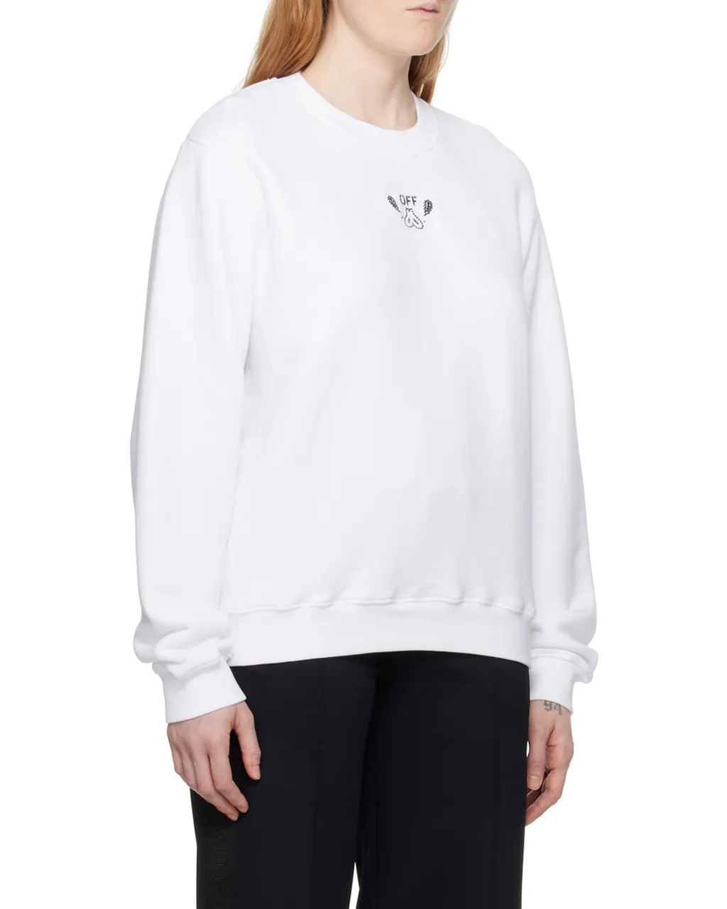 Bandana-Embroidered Crewneck Sweatshirt