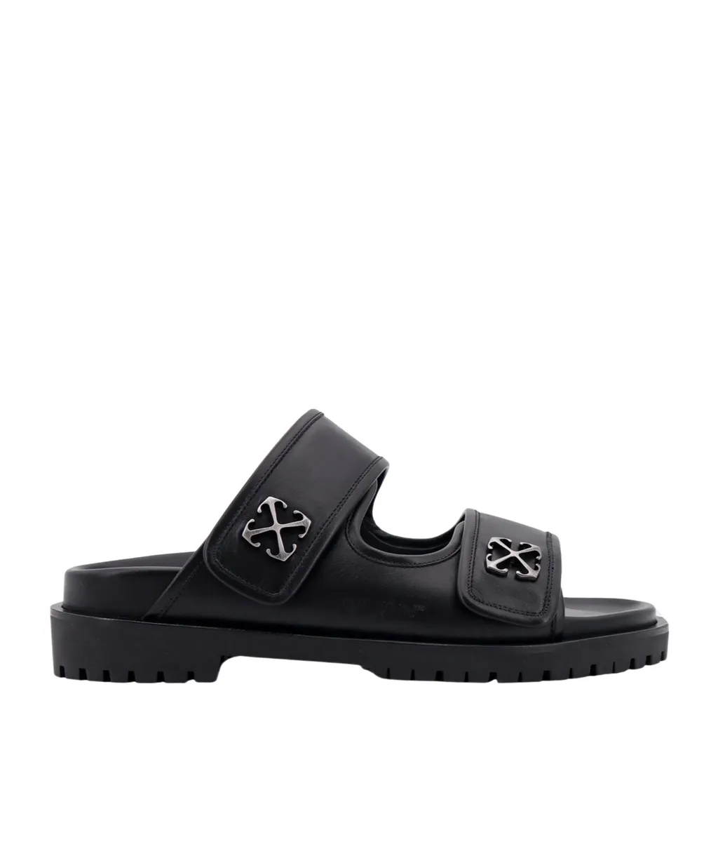 Arrow Plaque Flat Sandals